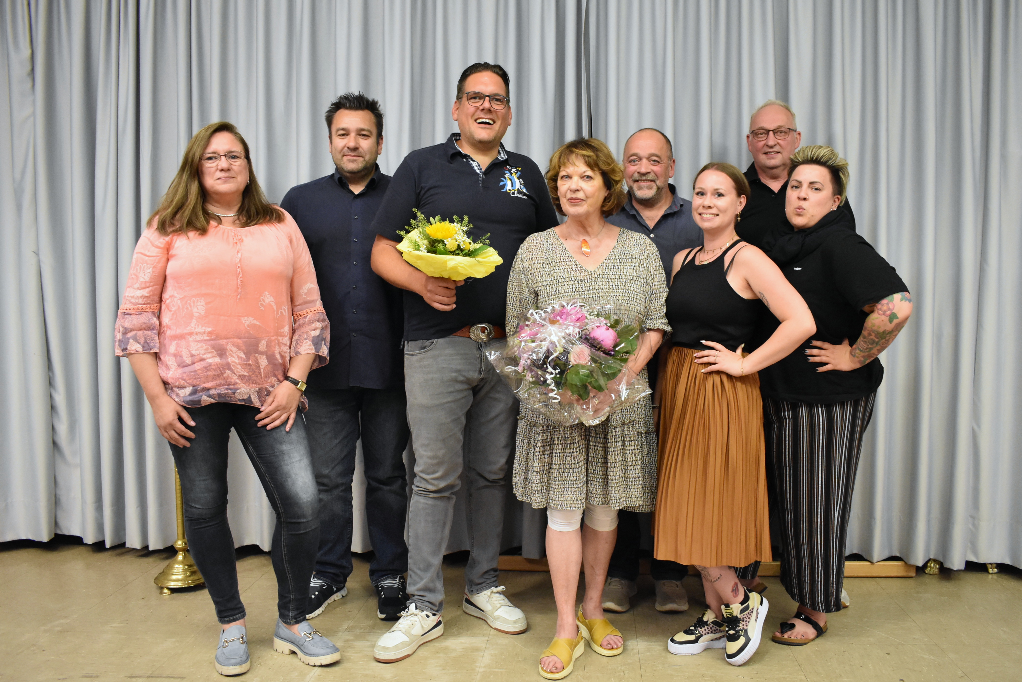 2023 neuer CCSW-Vorstand (v.l.): Marion Kimmel, Frank Diwisch, Christian Rehn, Birgitta Degoutrie, Joachim Schmitt, Saskia Dostal, Stephan Horch,  Josephine Lo Coco