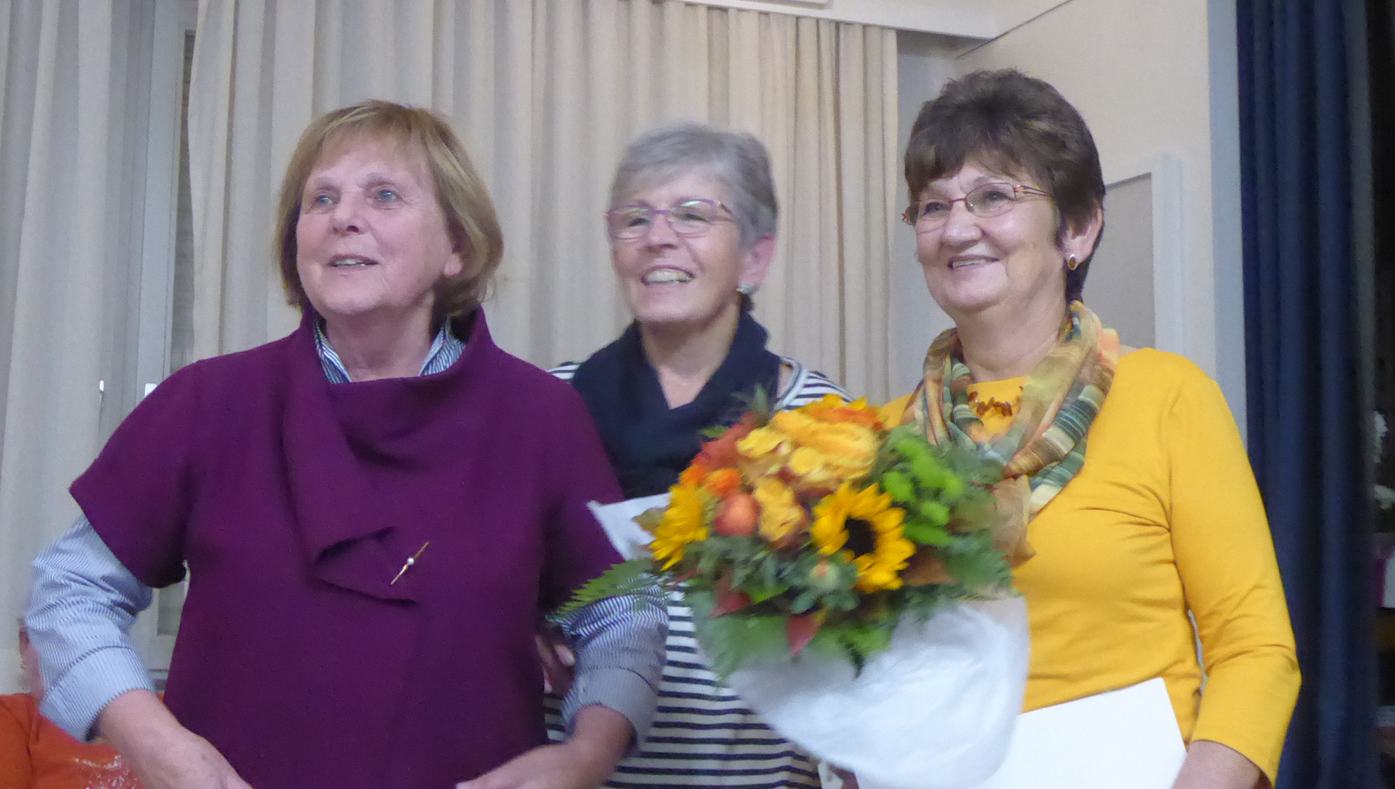  (v.l.) Edel Haas, Angelika Lanz, Luzie Konczalla. © Bild: Gabriele Herzog