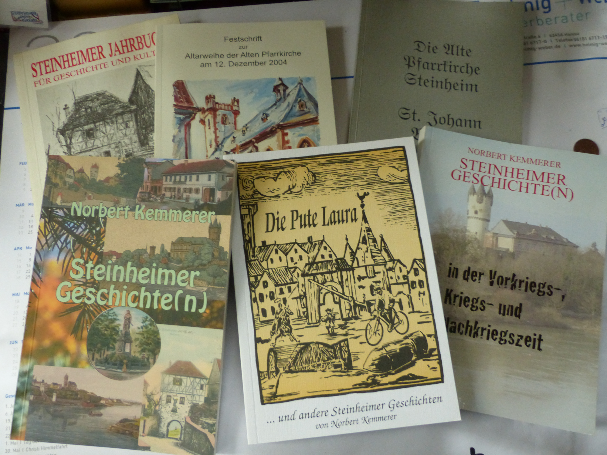 Bücher von Norbert Kemmerer. © Privat.