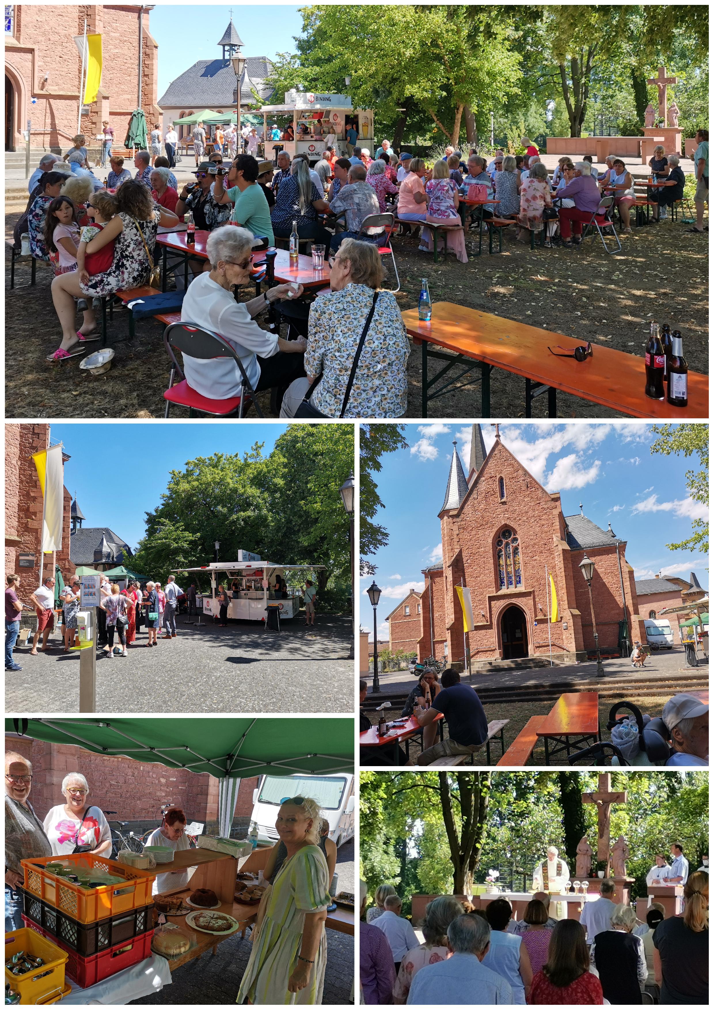  Impressionen vom Fest der Begegnung am 03.07.2022.© Bilder: A. Huwe; Collage: G. Abrami